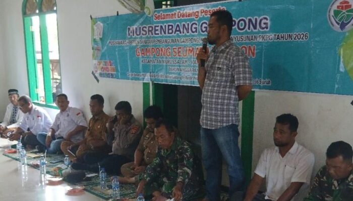 Musrenbang Gampong Seumatang Aron Tahun Anggaran 2026 Berjalan Sukses