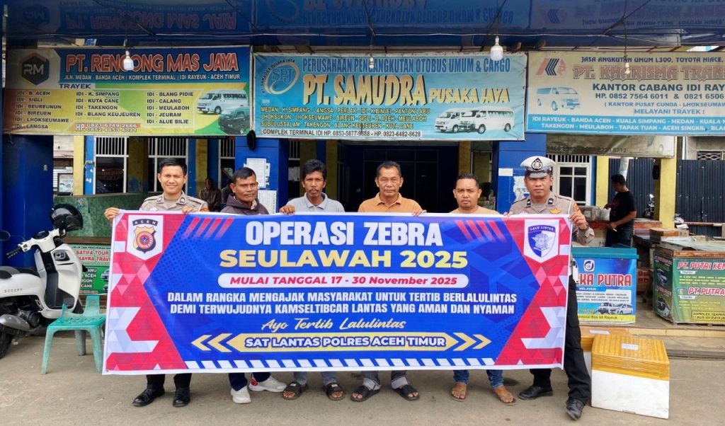 Satlantas Polres Aceh Timur Intensifkan Sosialisasi Operasi Seulawah 2025