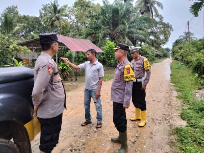 Polres Aceh Timur Turun ke 10 Desa Terdampak Banjir Madat, Pastikan Keamanan Warga