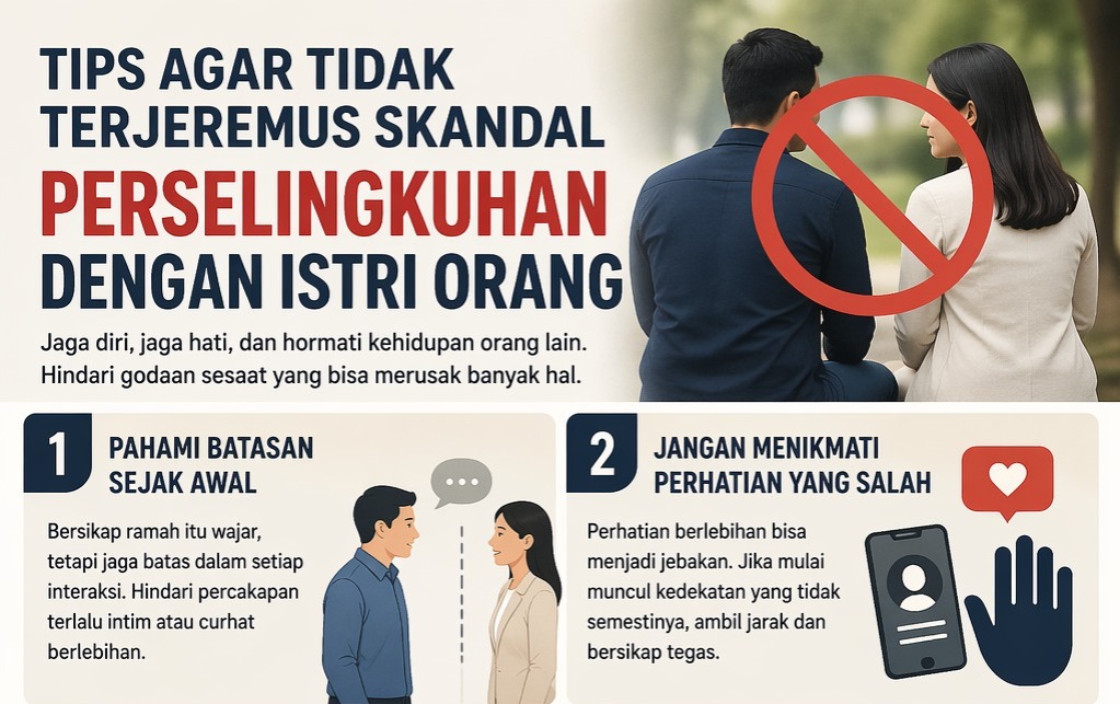 Tips Agar Tidak Terjerumus Skandal Perselingkuhan dengan Istri Orang