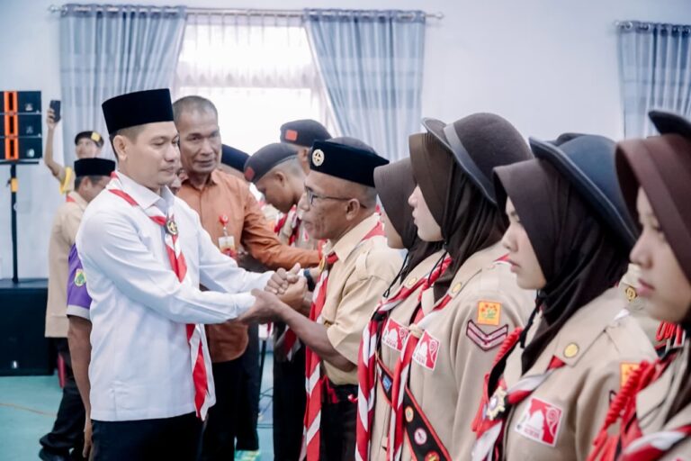 Wakil Bupati Aceh Timur Lepas Kontingen Kwarcab Pramuka Menuju Jambore Nasional XII
